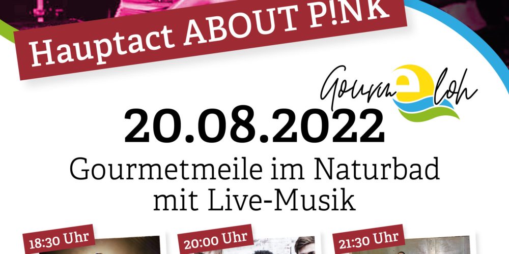 GourmEloh und Rock, großes Naturbadfest in Ennigerloh am 19. – 21.08.2022 im Naturbad