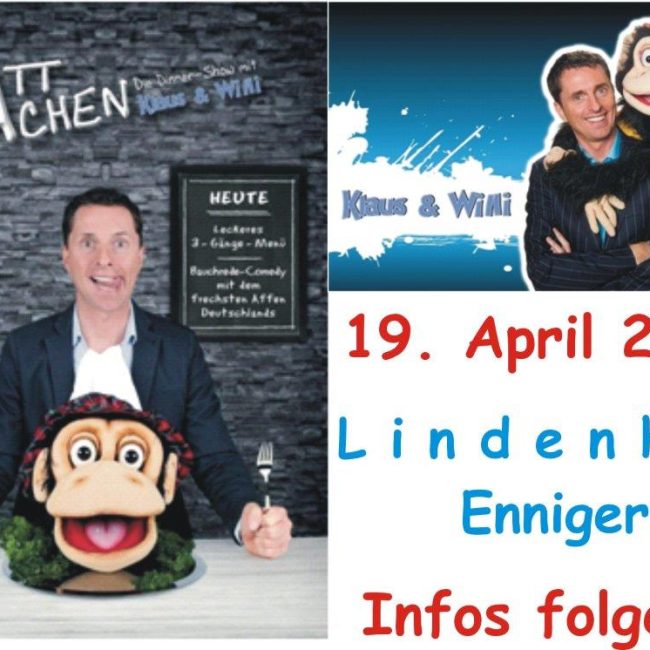 Klaus und Willi mit ihrem Programm &#8222;SattLachen&#8220; am 19.04.2020