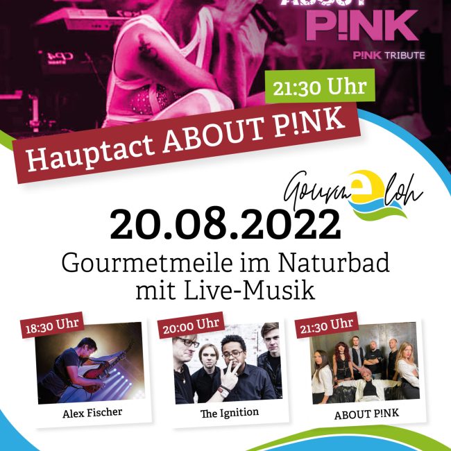 GourmEloh und Rock, großes Naturbadfest in Ennigerloh am 19. – 21.08.2022 im Naturbad