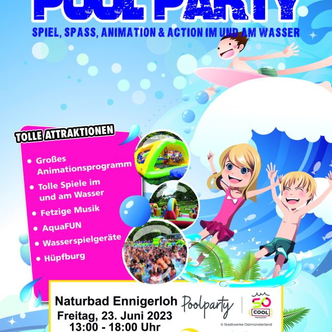 Pool-Party im Naturbad am 23.06.2023
