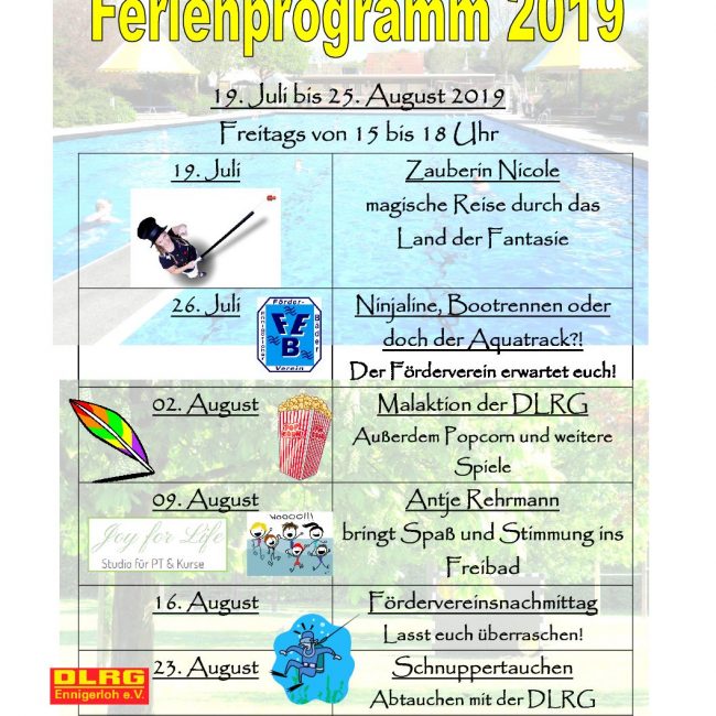 Ferienprogramm Freibad am Stavernbusch