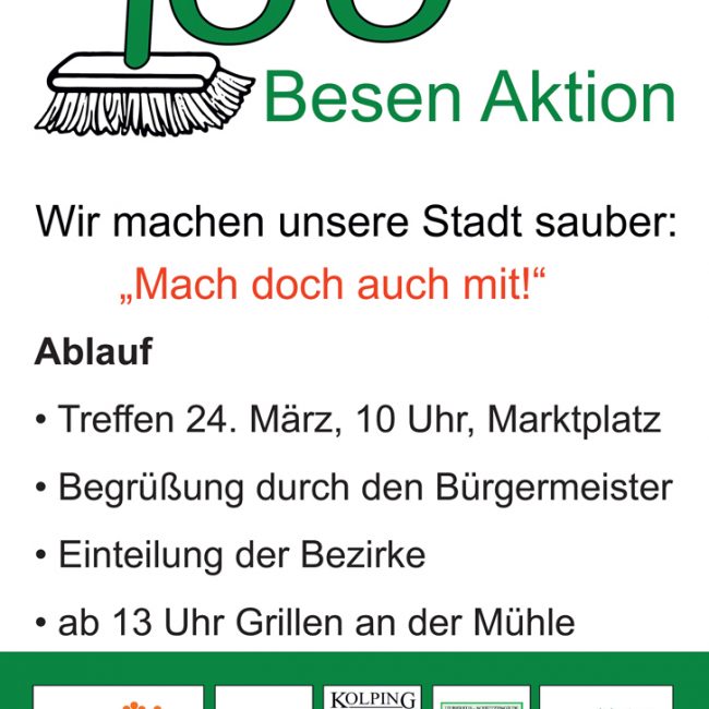 Frühjahrsputz in Ennigerloh – 100 Besen-Aktion