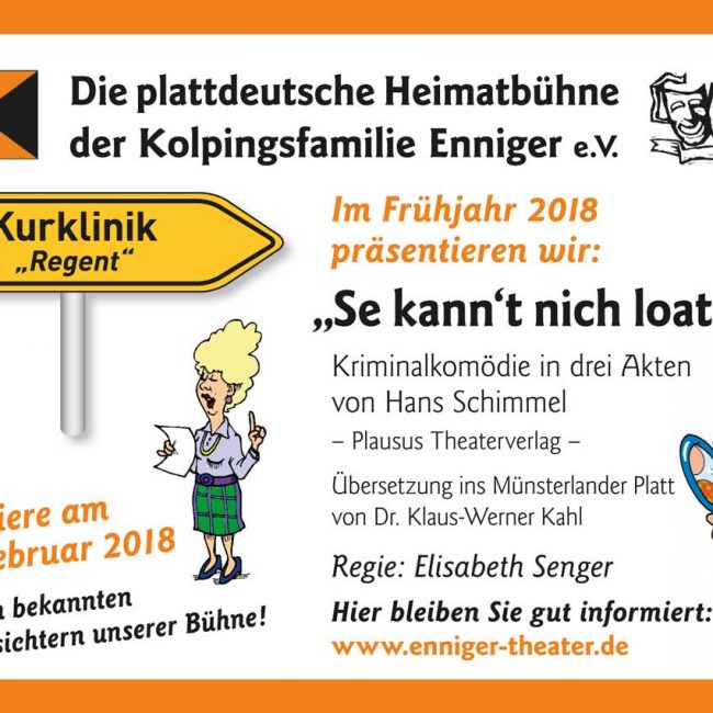 &#8222;Se kann&#8217;t nicht loaten!&#8220; &#8211; Theaterpremiere der plattdeutschen Heimatbühne