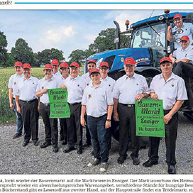 Bauernmarkt Enniger &#8211; 13.08.2017