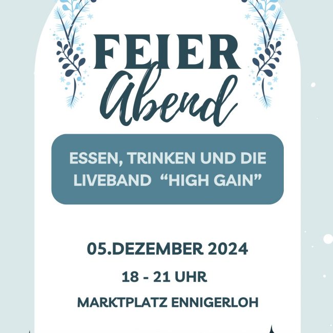 FeierAbend in Ennigerloh am 05. Dezember 2024