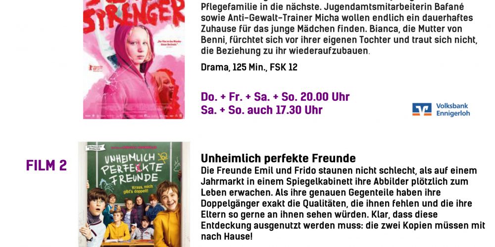 Kinoprogramm 03.10.-09.10.2019