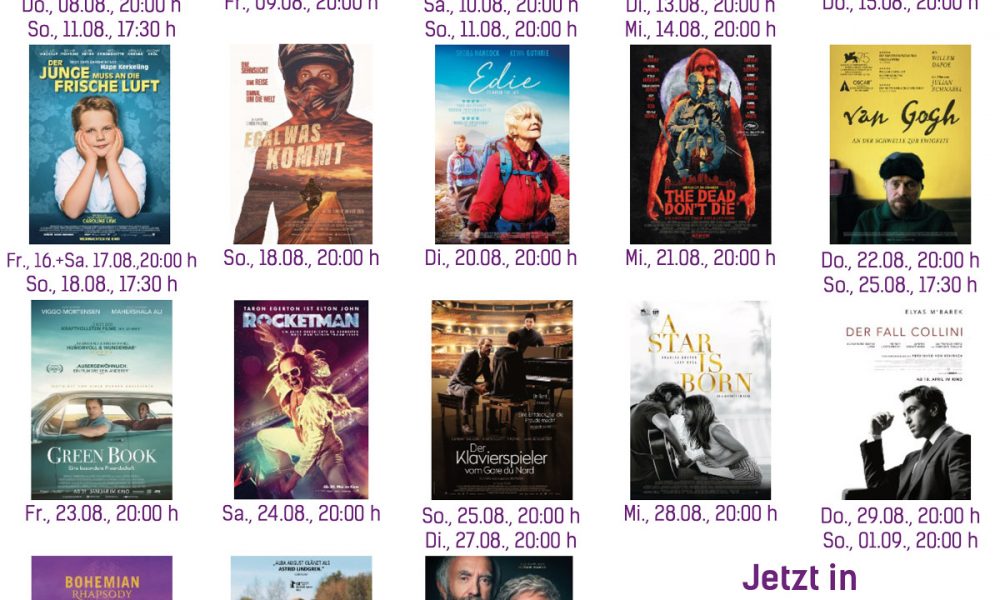 Sommer-Film-Festival Kinoprogramm 22.08 – 28.08