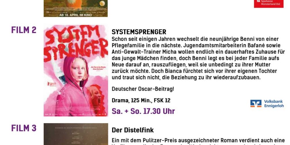 Kinoprogramm 17.10-23.10.2019