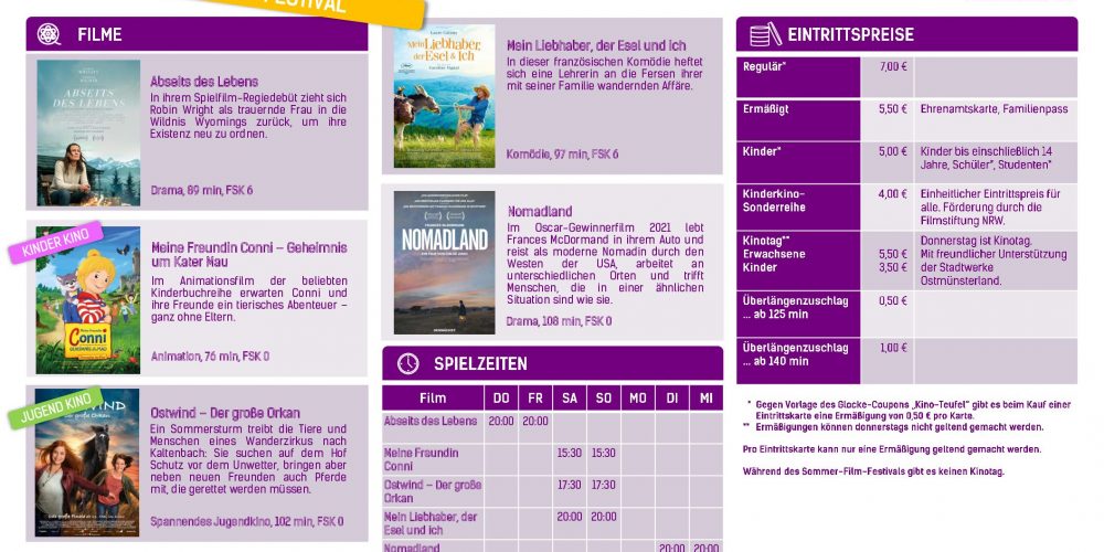 Sommer-Film-Festival in der alten Brennerei Schwake