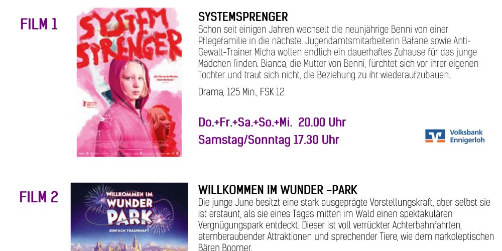 Kinoprogramm 26.09.-02.10.